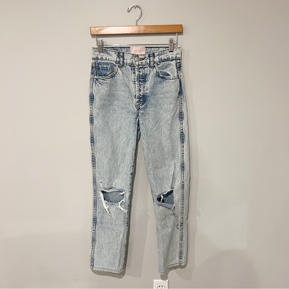 Revice Acid Wash Ripped Knee Jeans - Picture 1 of 6